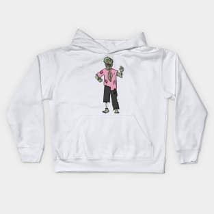 Creepy Zombie Digital Illustration Kids Hoodie